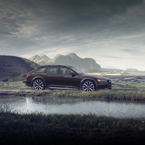 Side profile of the Audi A6 allroad®.
