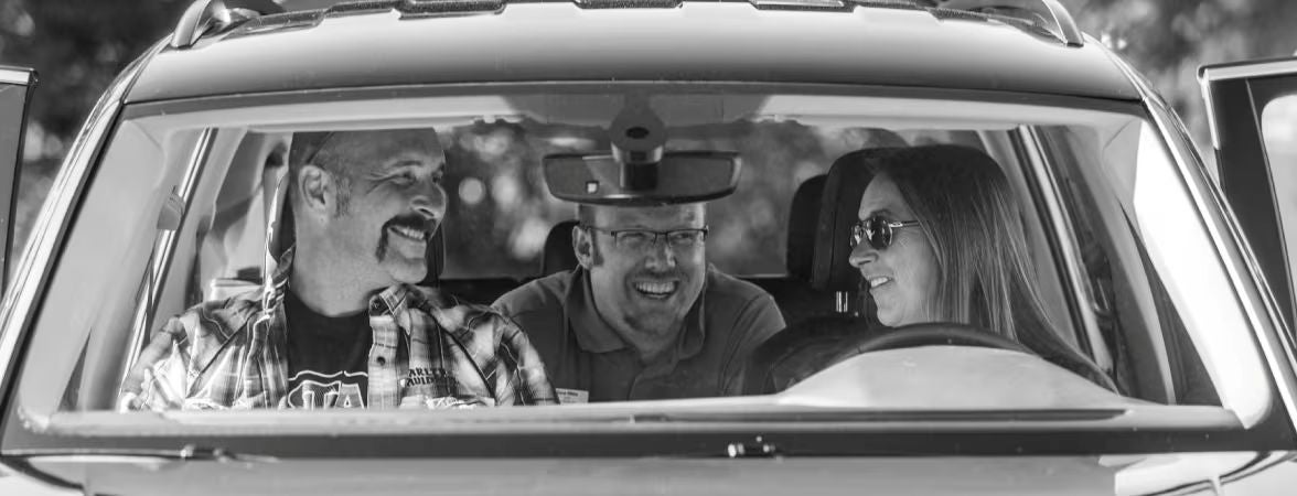 Audi employee polishing an Audi SUV