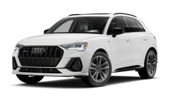 Three quarter view of an Audi Q3.