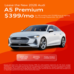 Lease the New 2026 Audi A5 Premium $399/mo