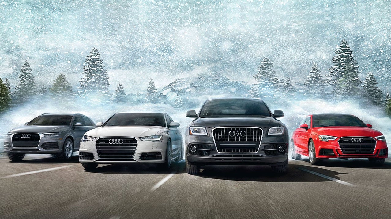 Lineup of Audi quattro® SUVs.