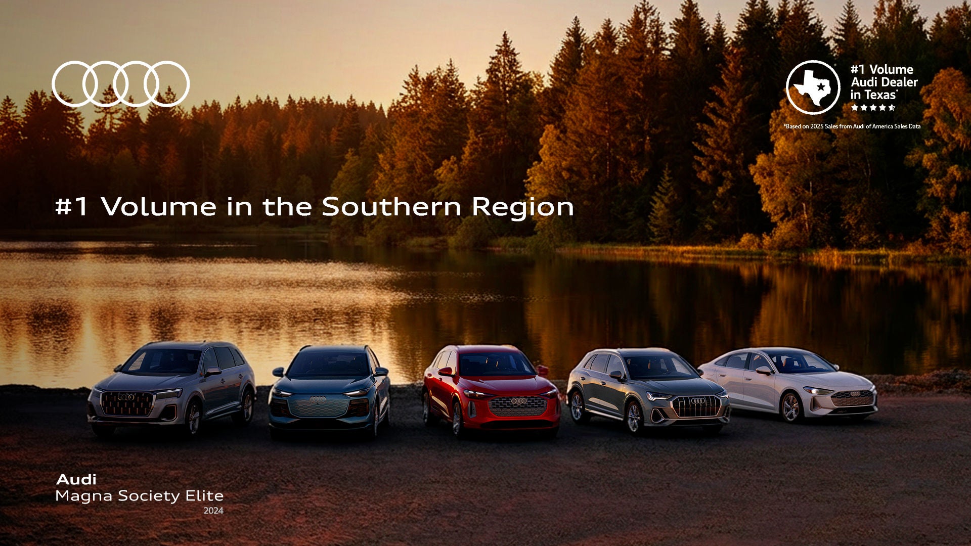 array of current year Audi models