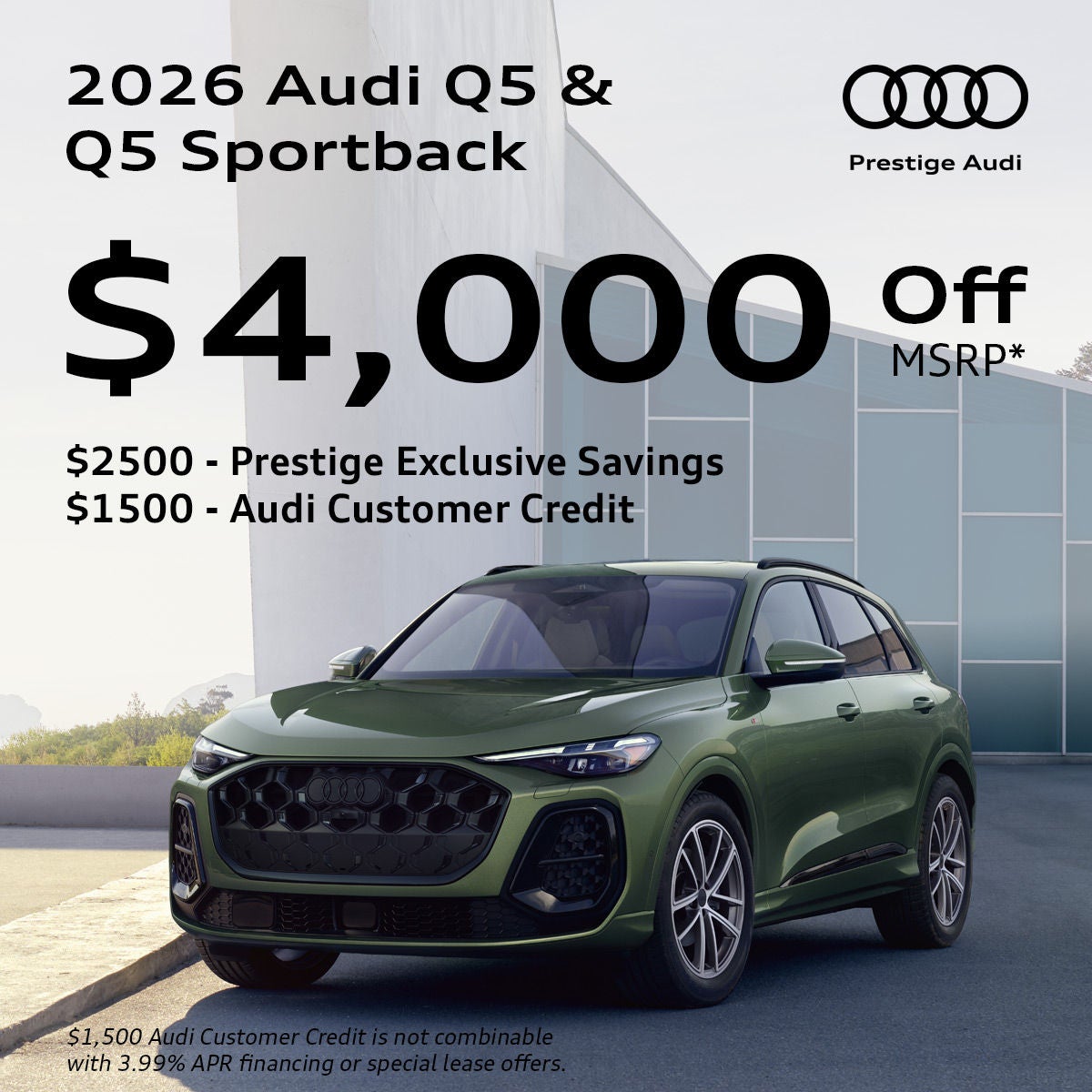 Audi Q5 and Q5 Sportback Discount