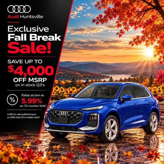 2026 Audi Q3 Save Up To $4,000 at Audi Huntsville