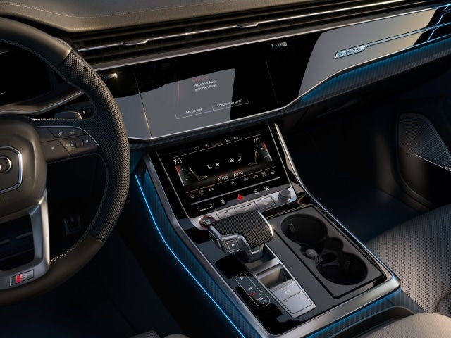Interior view of Audi SQ8.