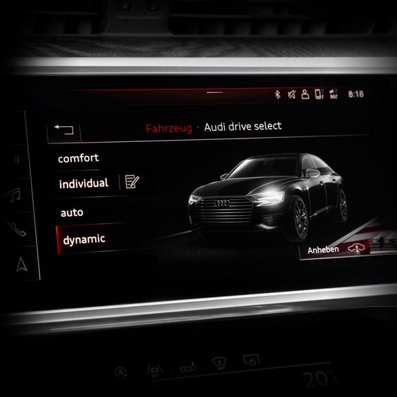 Audi drive select feature on the MMI display