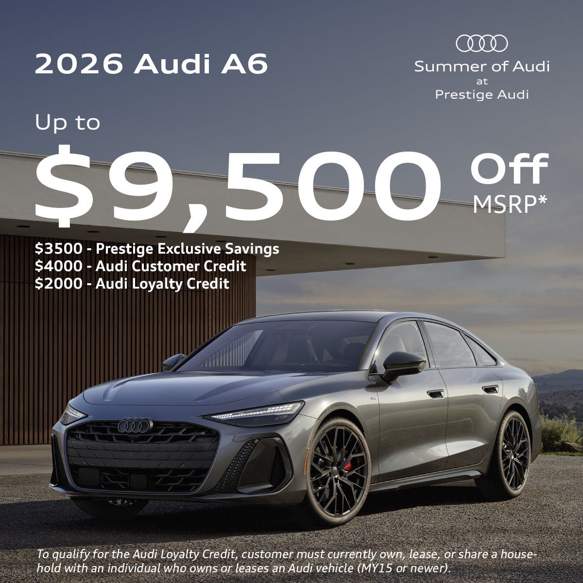2026 Audi A6 Discount Offer