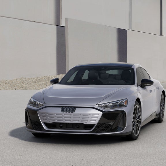 Gros plan sur un pneu de l'Audi e-tron® GT.