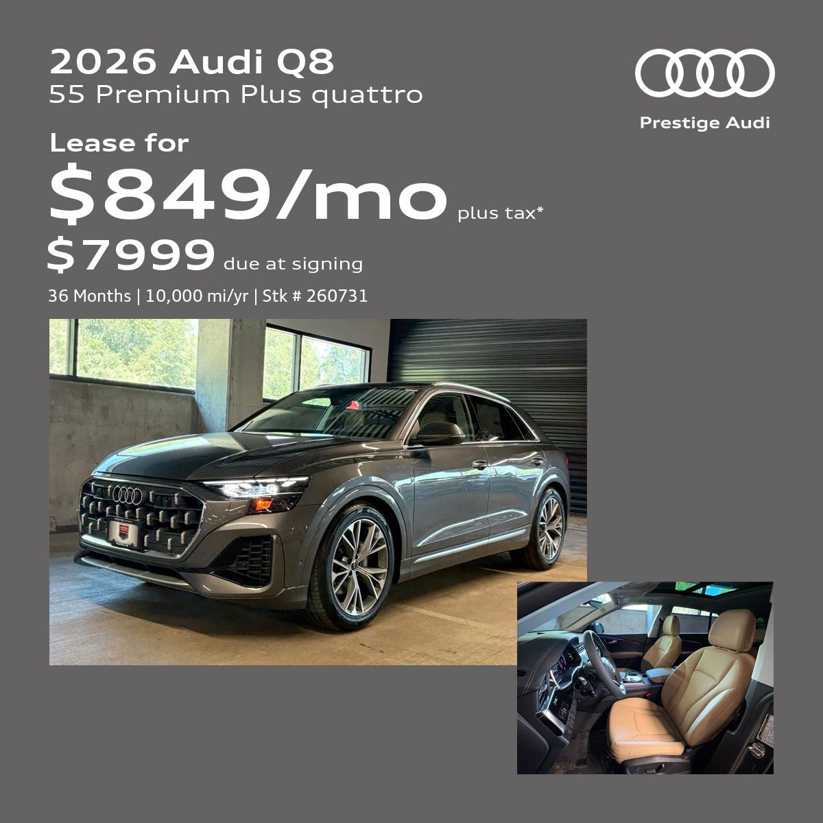 2026 Audi Q8 Lease Offer
