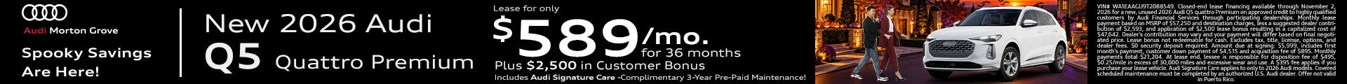 Audi Q5 Promotional Banner
