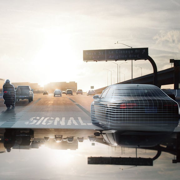 Demonstration of the adaptive cruise control system on the Audi RS 7.