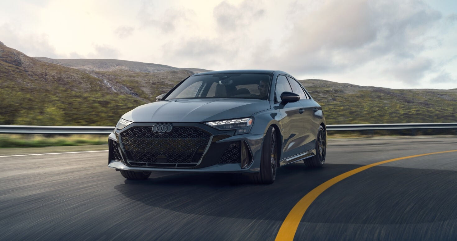 Audi vehicle on highway