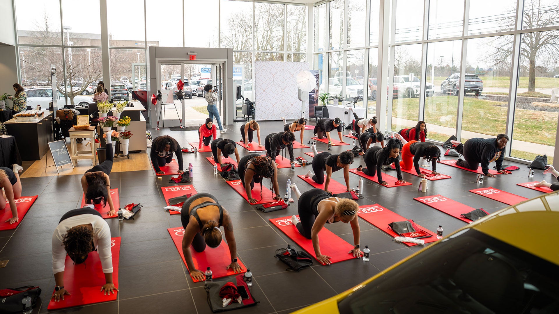 Audi yoga sales event