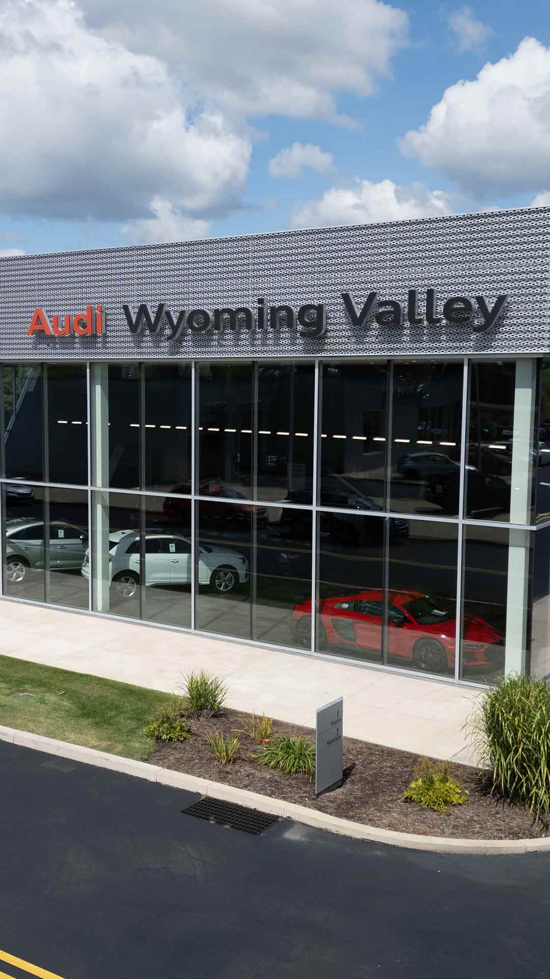 Front view of the Audi Wyoming Valley dealership