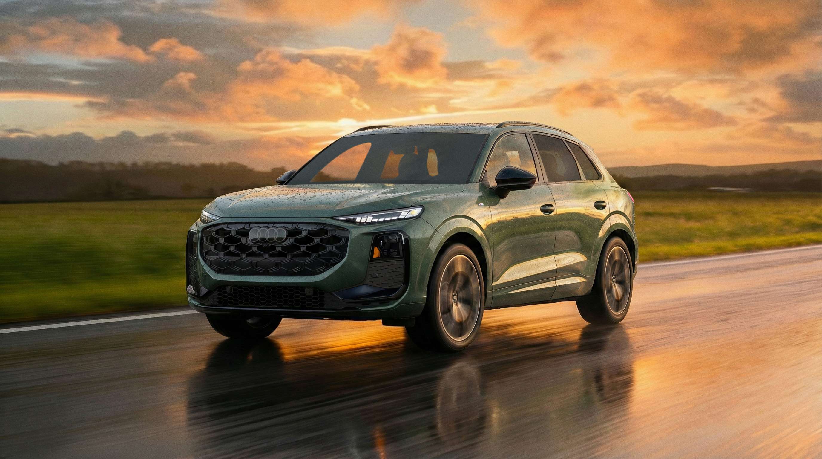 All New Audi Q3 driving