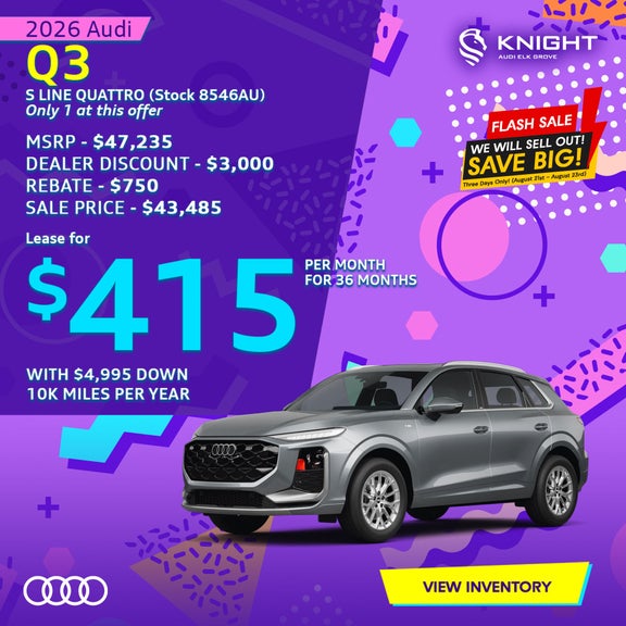 Audi Q3 Sale