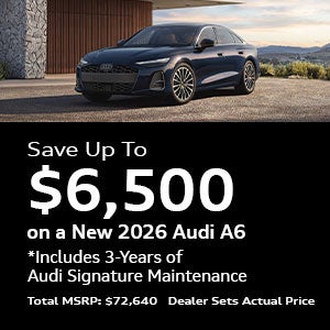 Save up to $6,500 on a New 2026 Audi A6