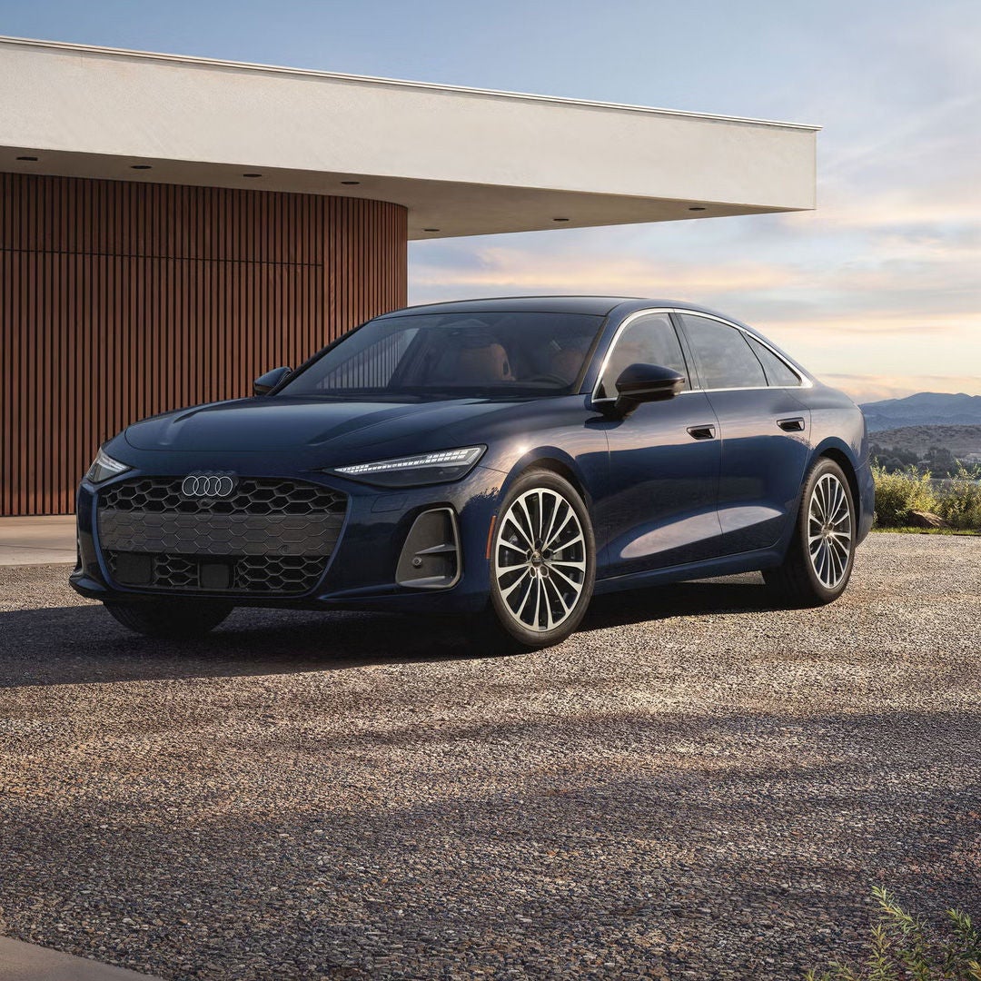 Front 3/4 view of the Audi A6 Sedan. 