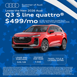 Lease the New 2026 Audi Q3 S line quattro® $499/mo