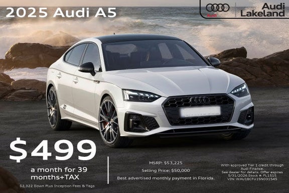Audi Lakeland offer for a 2025 Audi A5