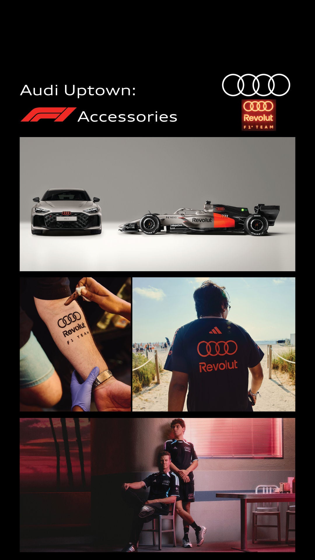 Images of exclusive Audi Accessories for Audi Formula 1 Racing Team