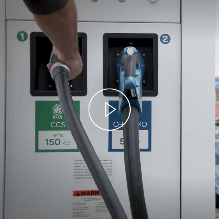 Electrify America charging station.