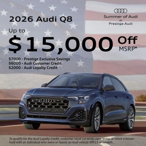 2026 Audi Q8 - Up to $15,000 Off MSRP*